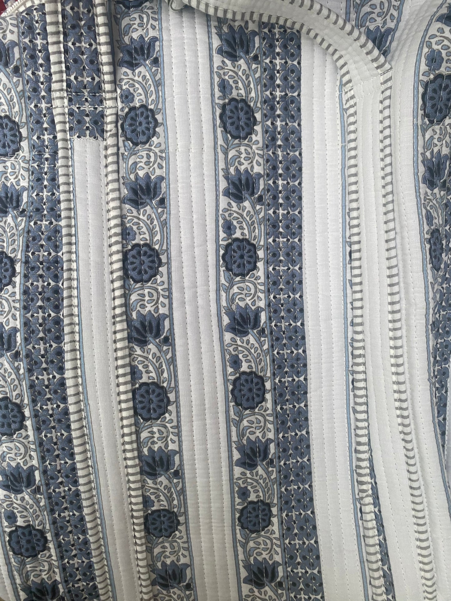 Tote bag indigo flower