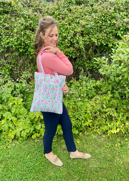 Laptoptas pink roses