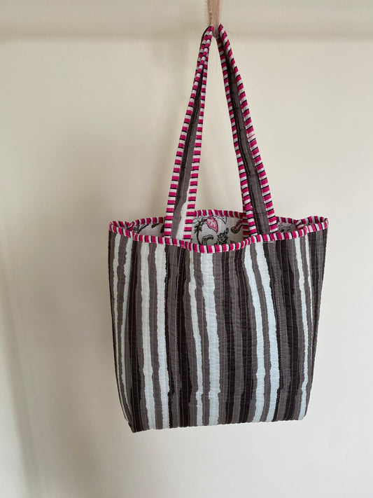 Handgemaakte handtas pink touch