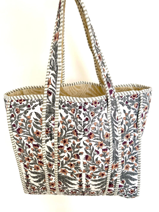 Handgemaakte handtas floral
