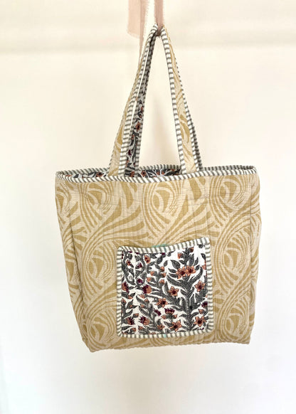 Handgemaakte handtas floral