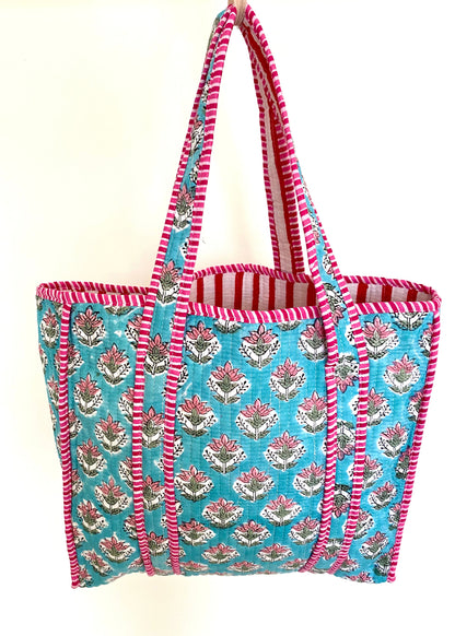 Handgemaakte handtas botanical