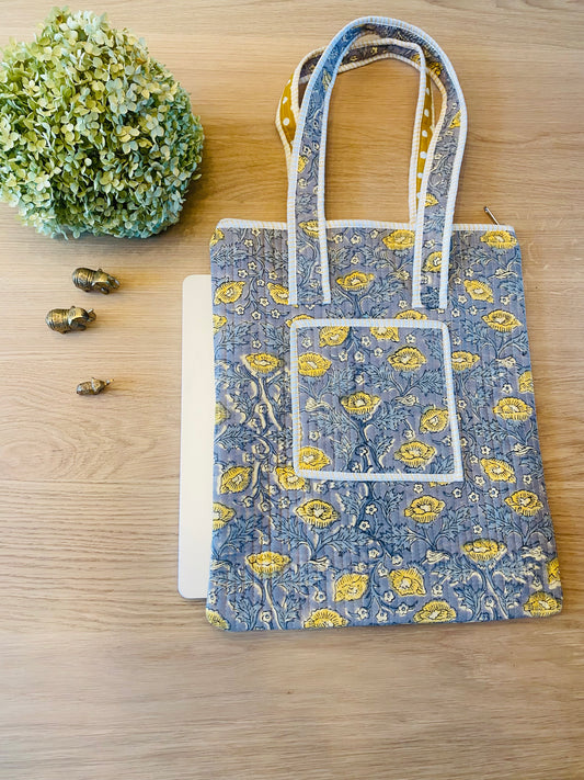 Laptoptas yellow flower