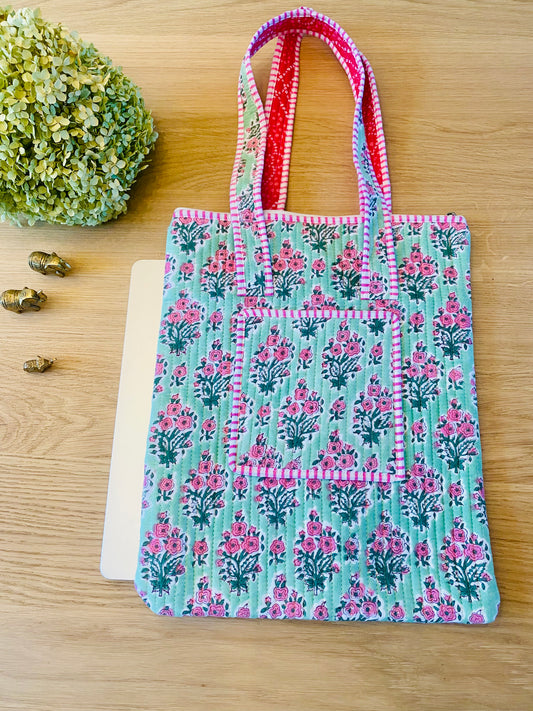 Laptoptas pink roses