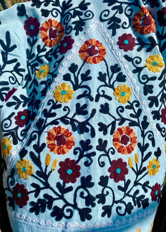 Suzani Vest Blauw