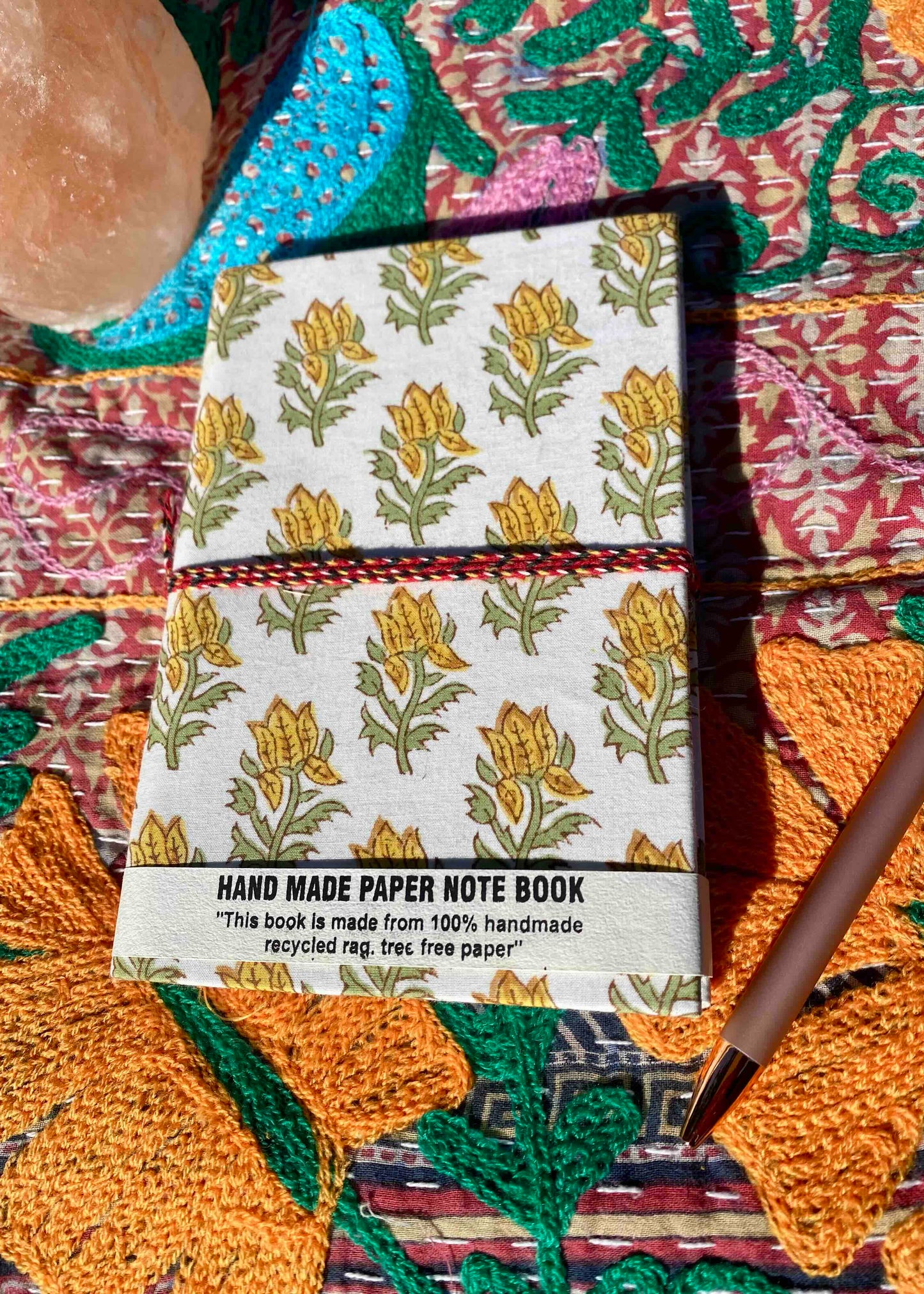 Notitieboek Maat M Yellow Flowers