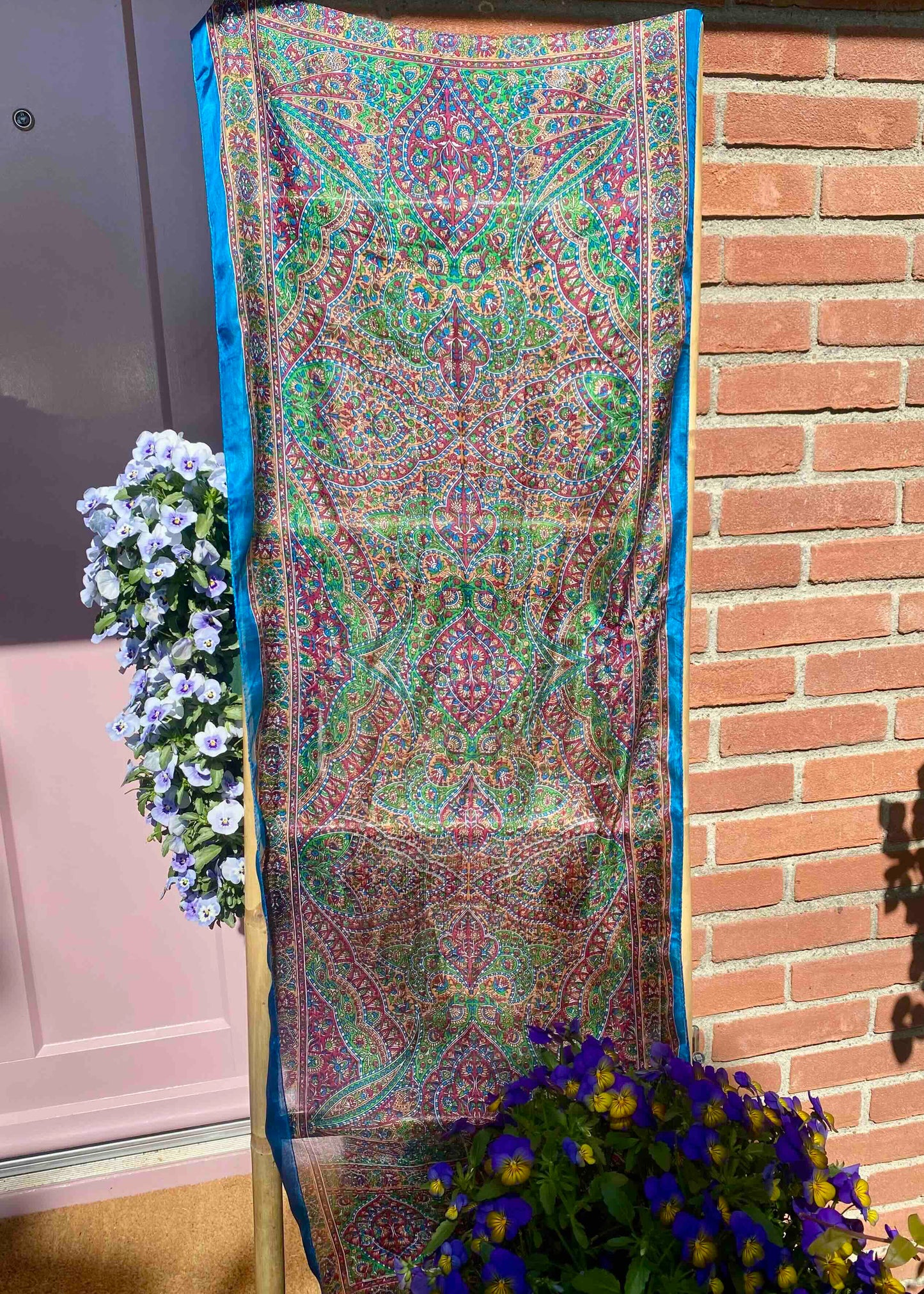 Zijden Sjaal Blauw