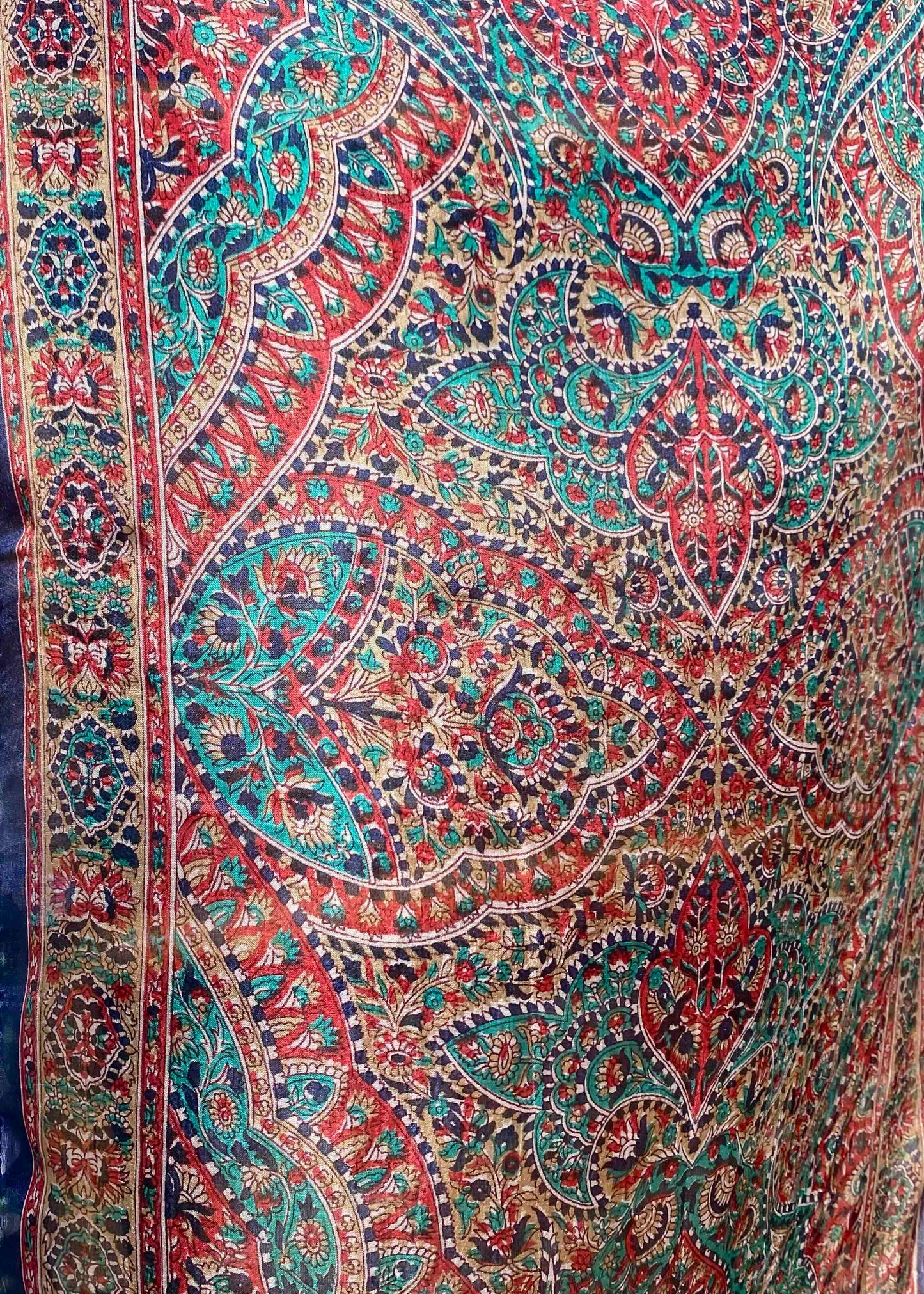 Zijden Sjaal Donkerblauw