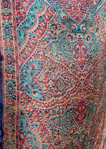 Zijden Sjaal Donkerblauw