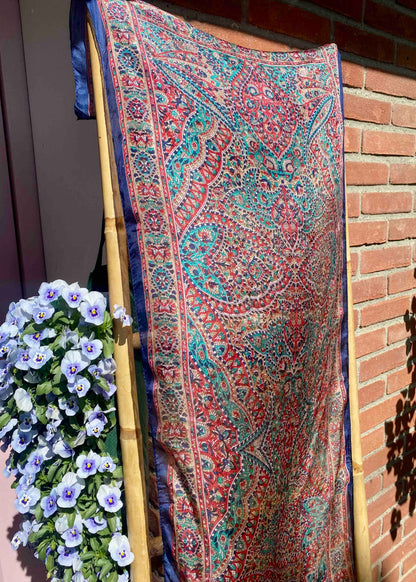Zijden Sjaal Donkerblauw